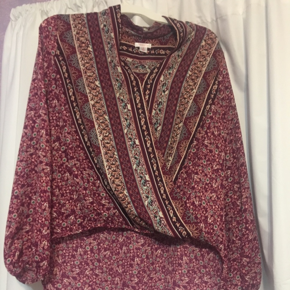 Xhilaration “scarf” bohemian blouse